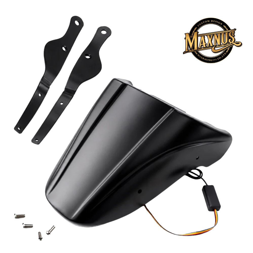 Rakuten - MAXNUS ホンダ レブル1100 CMX1100 2021-2025 リアフェンダーフェアリング LED内蔵 マッドガード リアカウル　ミニウインカー付き