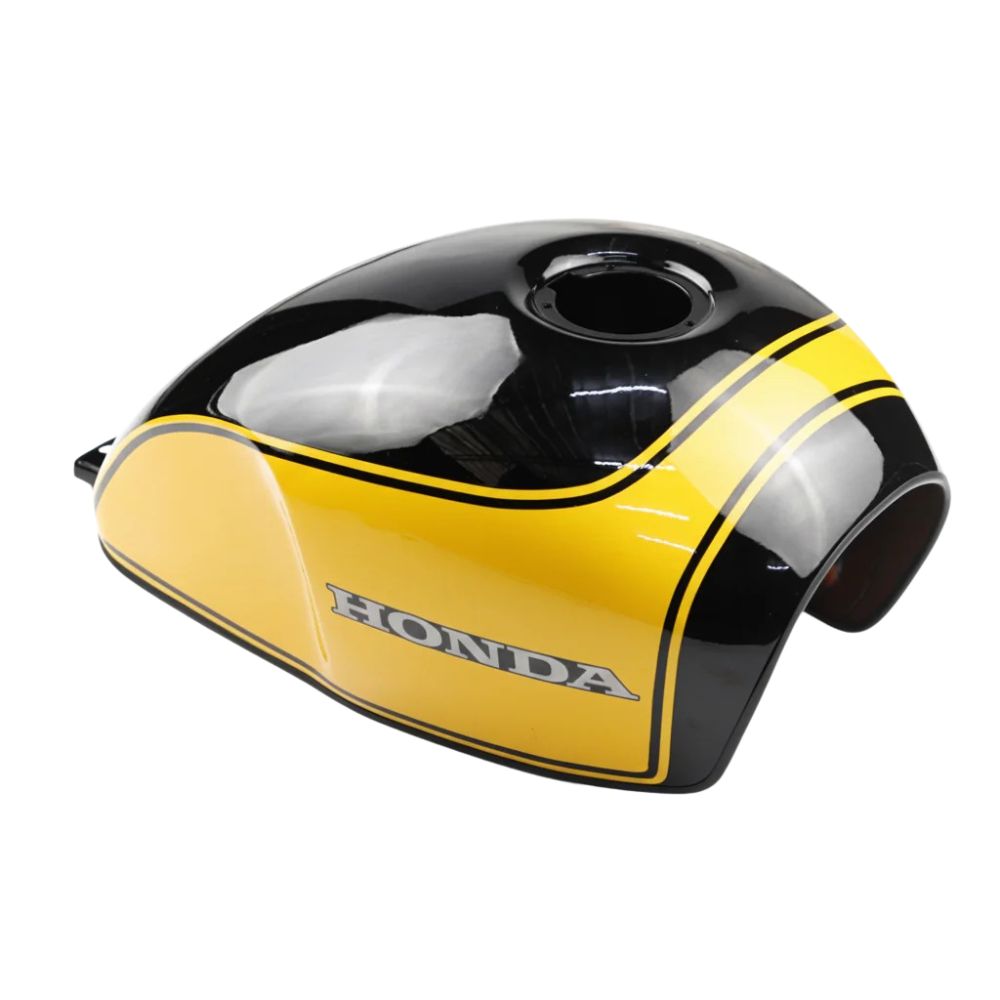 Rakuten - [お取り寄せ]MAXNUS ホンダ CL250 / CL500用 タンクカバー ブラック/イエロー V16 カスタムパーツ 2023-2025