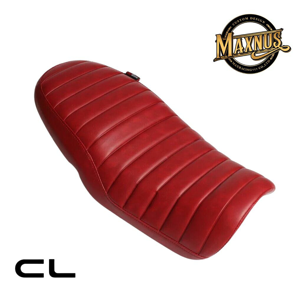 BLACKWING(旧MAXNUS） ホンダ CL250/500用 ダブルシート カスタムシート レッド V5 REPLACEMENT CUSHION DUAL SEATS DOUBLE Red For HONDA CL 250/500 MC57 PC68