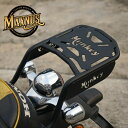 MAXNUS Honda Monkey125 専用 リアキャリア キャリアラック 荷台付き バイク用 荷物積載 スチール製 ブラックパウダーコート加工 強化型 ...