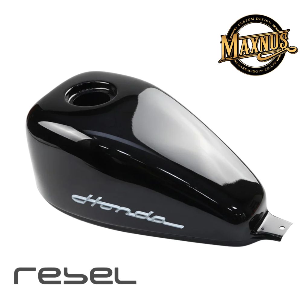 Rakuten - [お取り寄せ商品]MAXNUS レブル250/500用カスタムタンクカバー ブラック V34 / Fuel Oil Tank Cover For HONDA Rebel250/500 MC49 PC60
