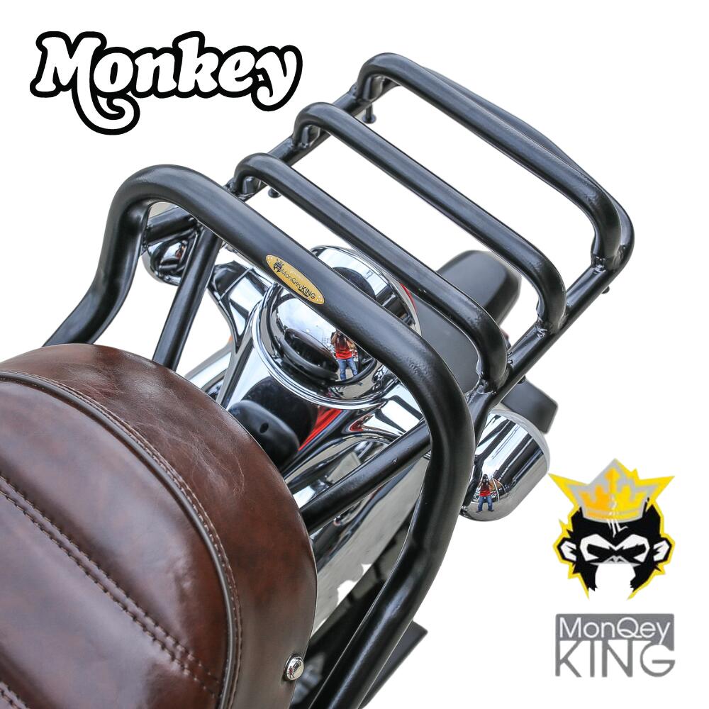 ホンダ モンキー125用リアキャリア HONDA MONKEY 125 MonQeyKing BLACK REAR LUGGAGE CARRY RACK/リア ラゲッジ キャリーラック