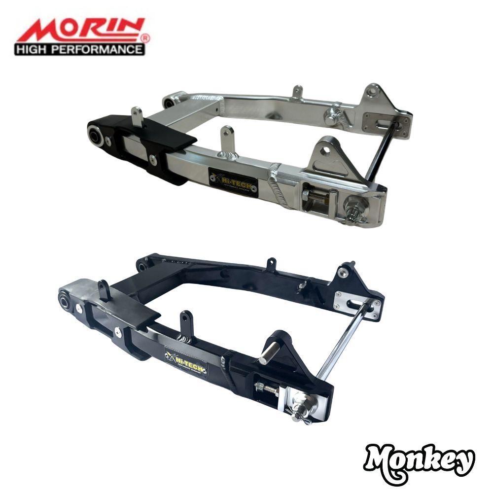 ホンダ 5速モンキー125用高剛性アルミ製スイングアーム MORIN RACING Hi-Tech Aluminum Swing Arm For HONDA 5 gear Monkey125 JB03 JB05