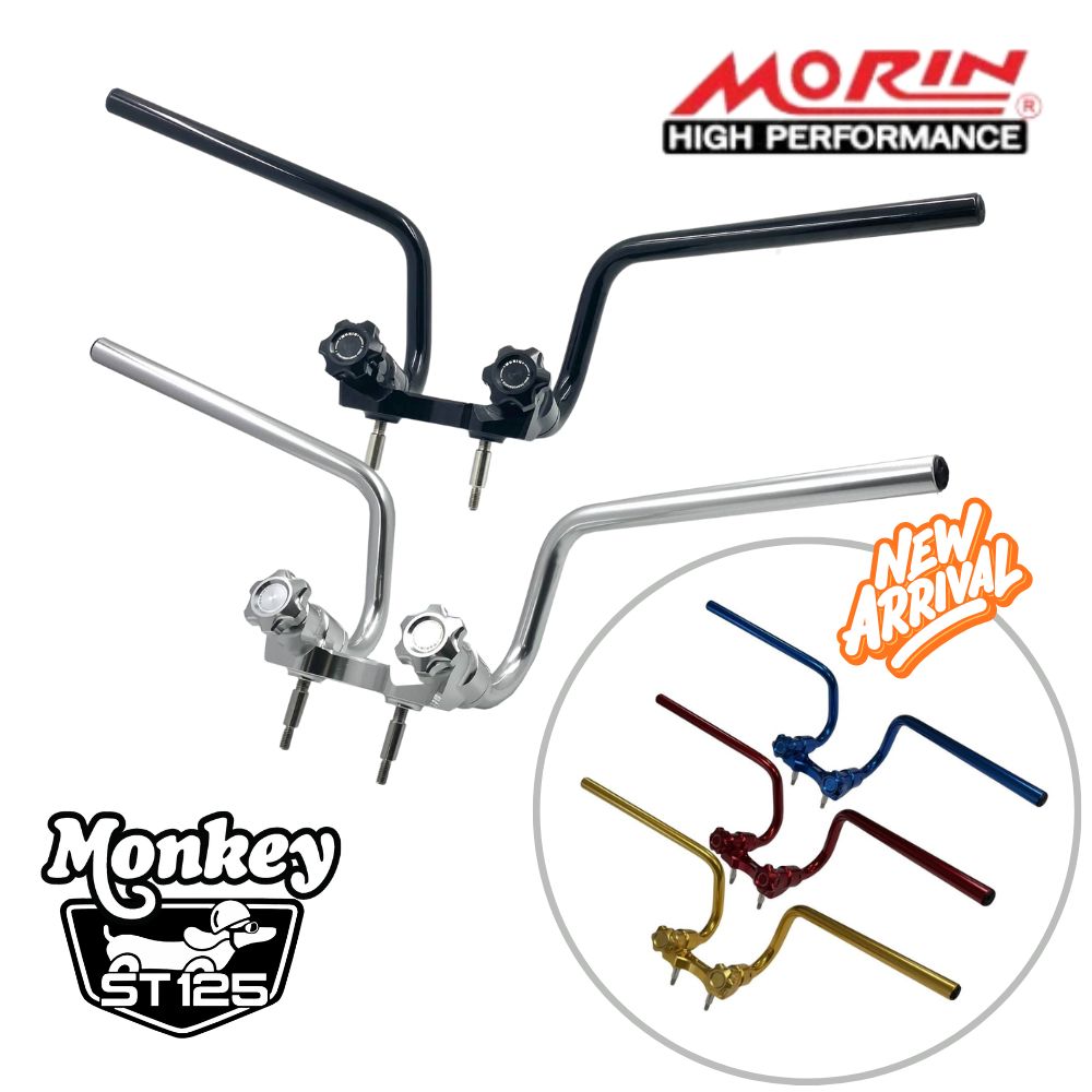 ホンダ ダックス125 モンキー125 交換用ハンドルバーキット(新色追加) / MORIN RACING Handlebar Kit Set For HONDA DAX125 ST125 MONKEY125 JB02 JB03 JB04 JB05 JB06 くるくるハンドル