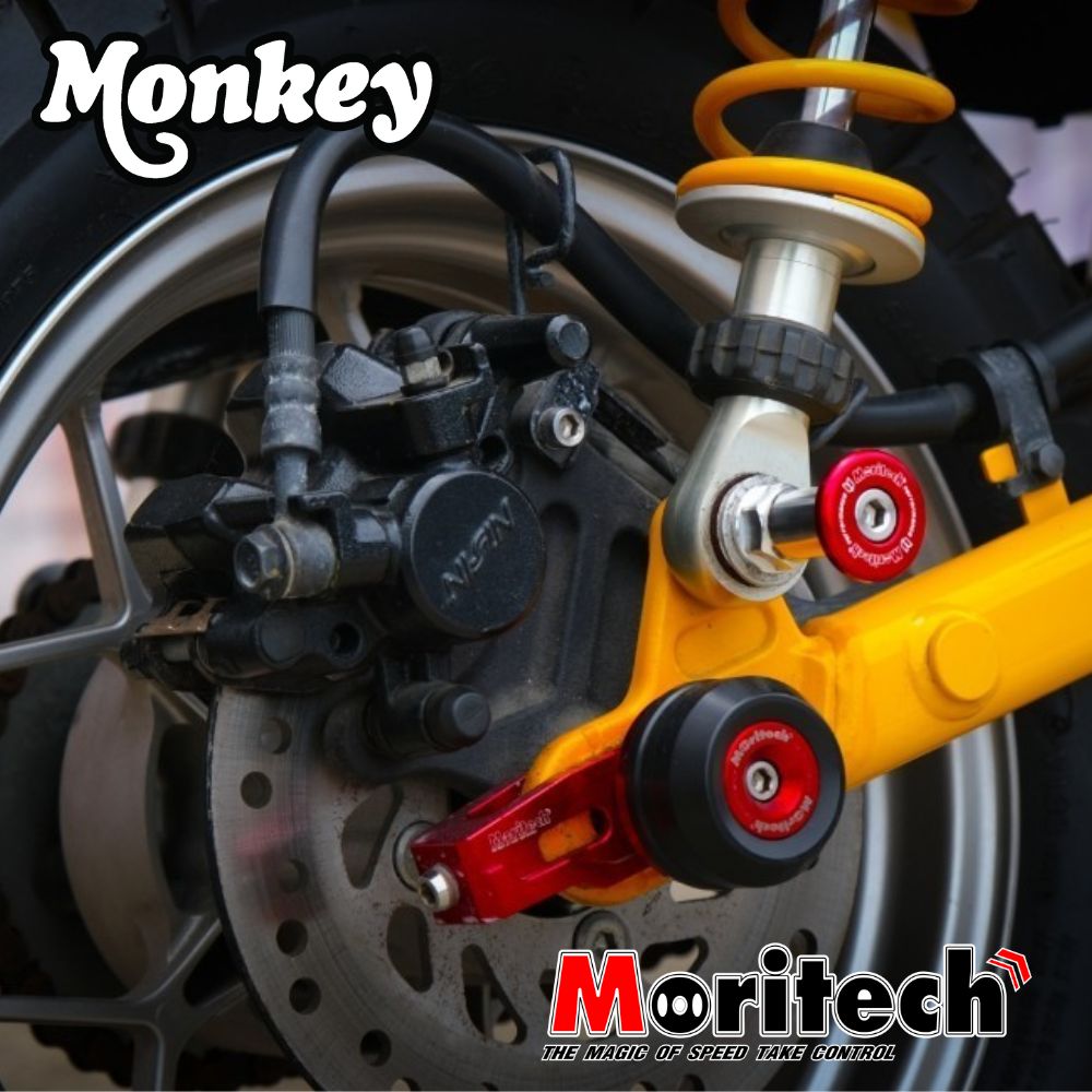 MoritechリアホイールプロテクターHonda Monkey125用/Rear Wheel Axle Protection JB02 JB03 JB05