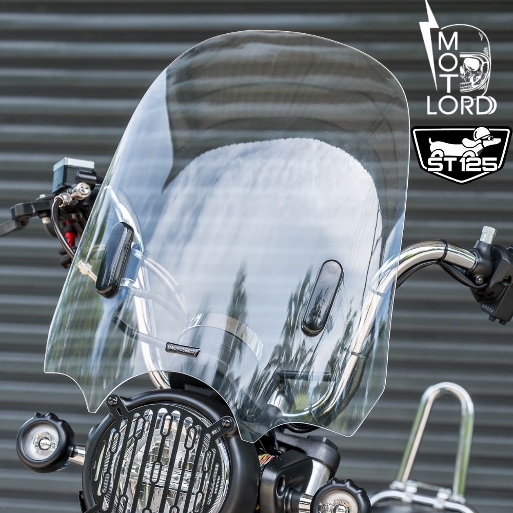 ホンダ ダックス125用ウインドスクリーン[ビックサイズ ] モトロード/HONDA DAX125 ST125 MOTOLORDD WINDSCREEN SMOKE JB04 JB06