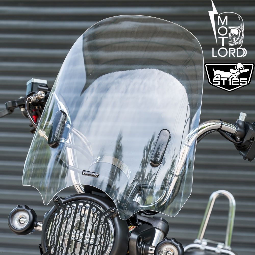 ホンダ ダックス125用ウインドスクリーン ビックサイズ モトロード/HONDA DAX125 ST125 MOTOLORDD WINDSCREEN SMOKE V3 JB04