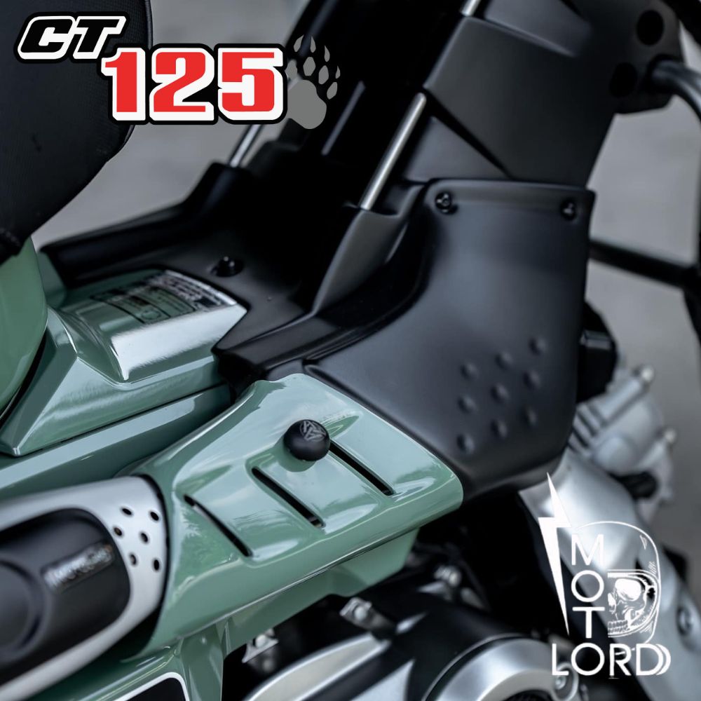 ホンダ ハンターカブ CT125用 センターフレームプロテクター&マフラープロテクターセット/MotolordD CENTER FRAME PROTECTOR & EXHAUST NECK PROTECTOR COMOBO SET for HONDA CT125