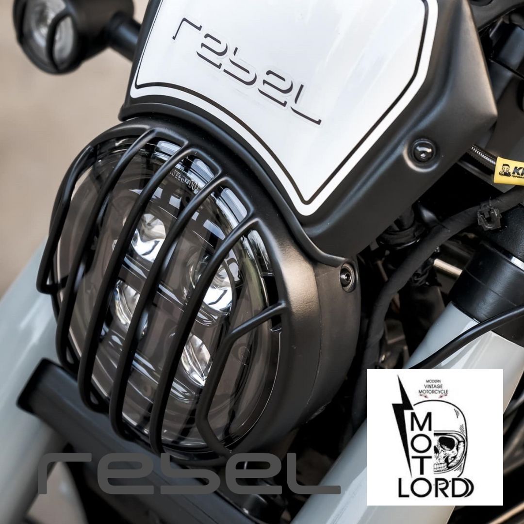 モトロード ホンダ レブル250/500 2020~フロントライトカバーMotolordD Honda Rebel300/500 2020-(LED ver.) Front Light Cover ヘッドライトカバー