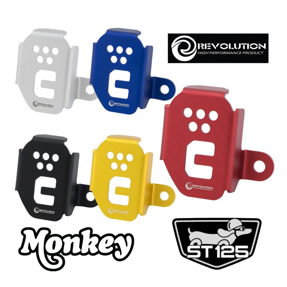 REVOLUTION リアブレーキ フルードタンクカバー/ リザーブタンクカバー ホンダ モンキー125 ダックス125用/ REAR BRAKE FLUID RESERVOIR CAP for HONDA MONKEY125 ST125 DAX JB02 JB03 JB04