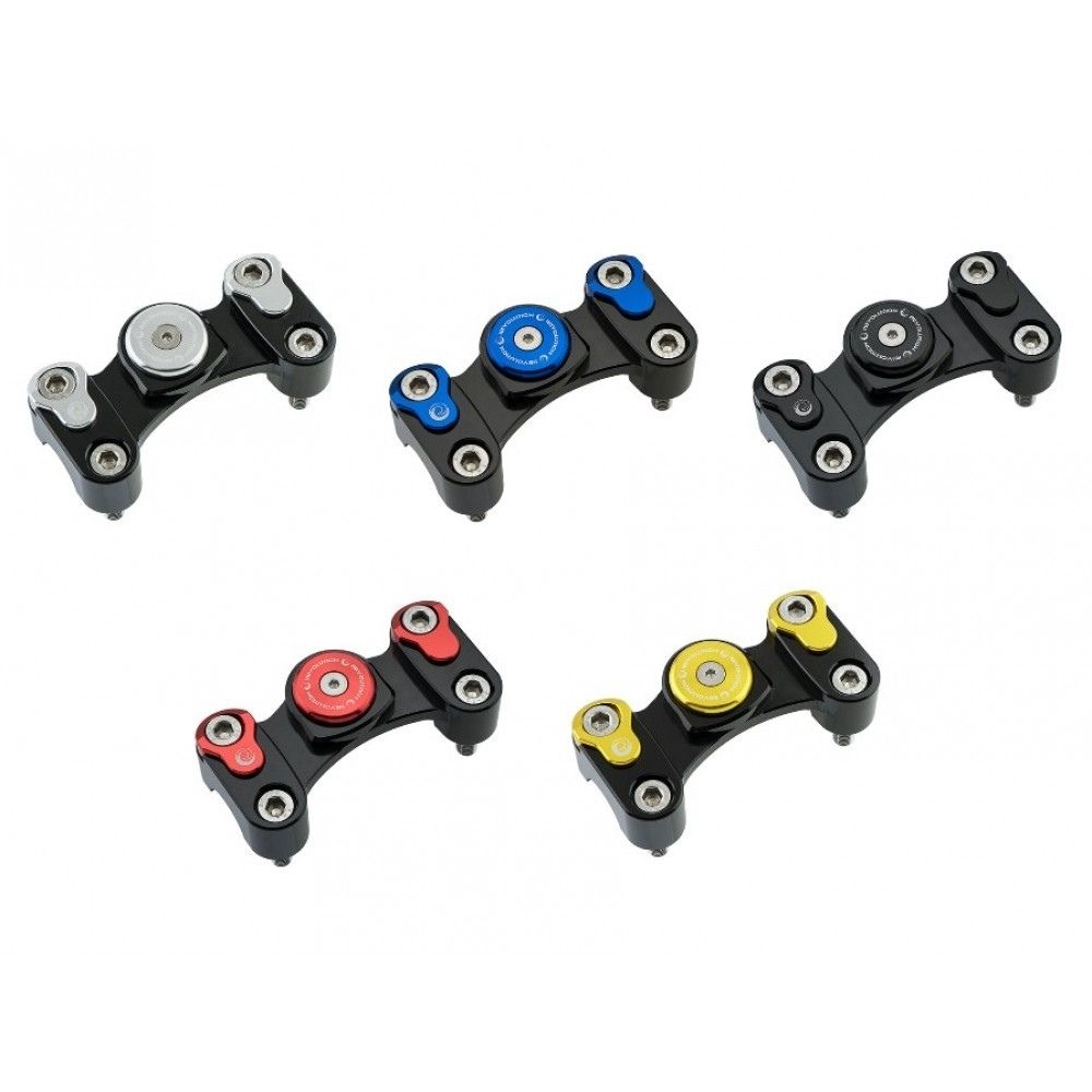 REVOUTION ハンドルバー取り付けクランプ ホンダ グロム/Monkey /CT125/ダックス125共通/Handlebar Mount Clamp 22mm for Honda CT125 MSX125 Grom Monkey125 DAX ST125 JA55 JA65 JB02 JB03 JC75 JC92 JB04 レボリューション