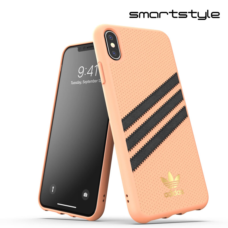 アディダス スマホケース メンズ adidas アディダス スマホケース iPhone XS Max ケース アイフォン カバー スマホケース 耐衝撃 TPU SAMBA サンバ クリアピンク/ブラック ※当店限定1年保証※