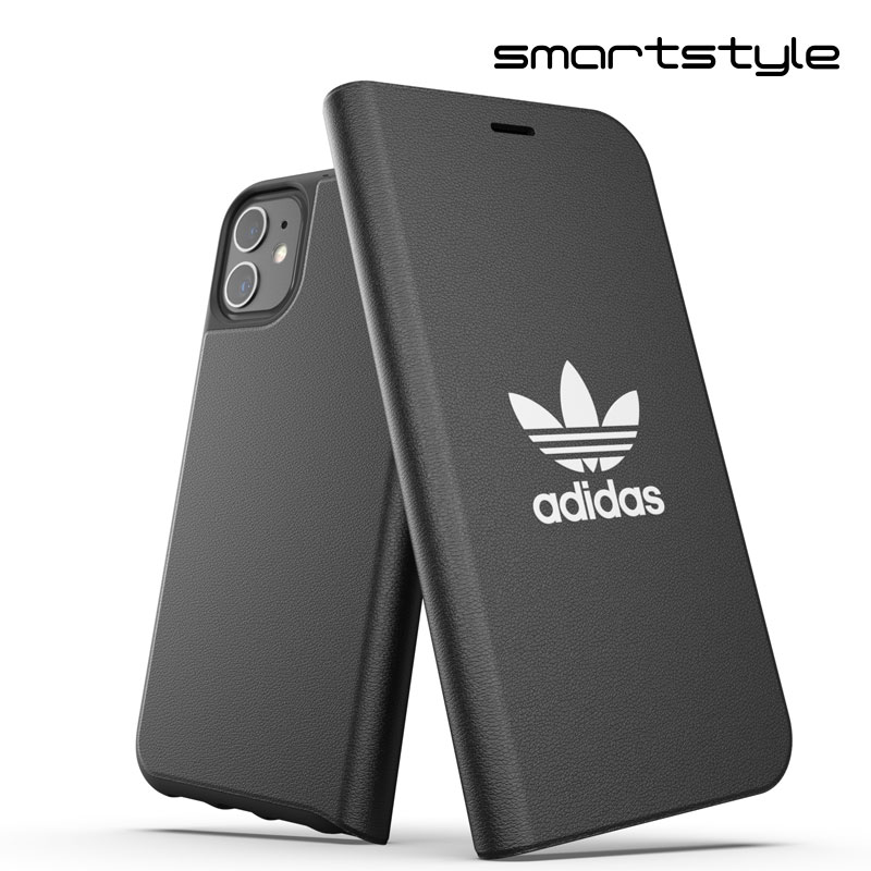 アディダス スマホケース メンズ adidas アディダス スマホケース iPhone 11 手帳型ケース アイフォン 手帳 ケース カバー スマホケース 耐衝撃 TPU BASIC ブラック 黒 ※当店限定1年保証※