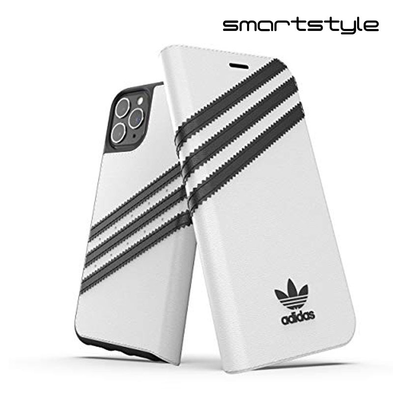 adidas アディダス スマホケース iPhone 11 Pro Max 手帳型ケース アイフォン 手帳 ケース カバー スマホケース 耐衝撃 TPU SAMBA サンバ ホワイト 白 ※当店限定1年保証※