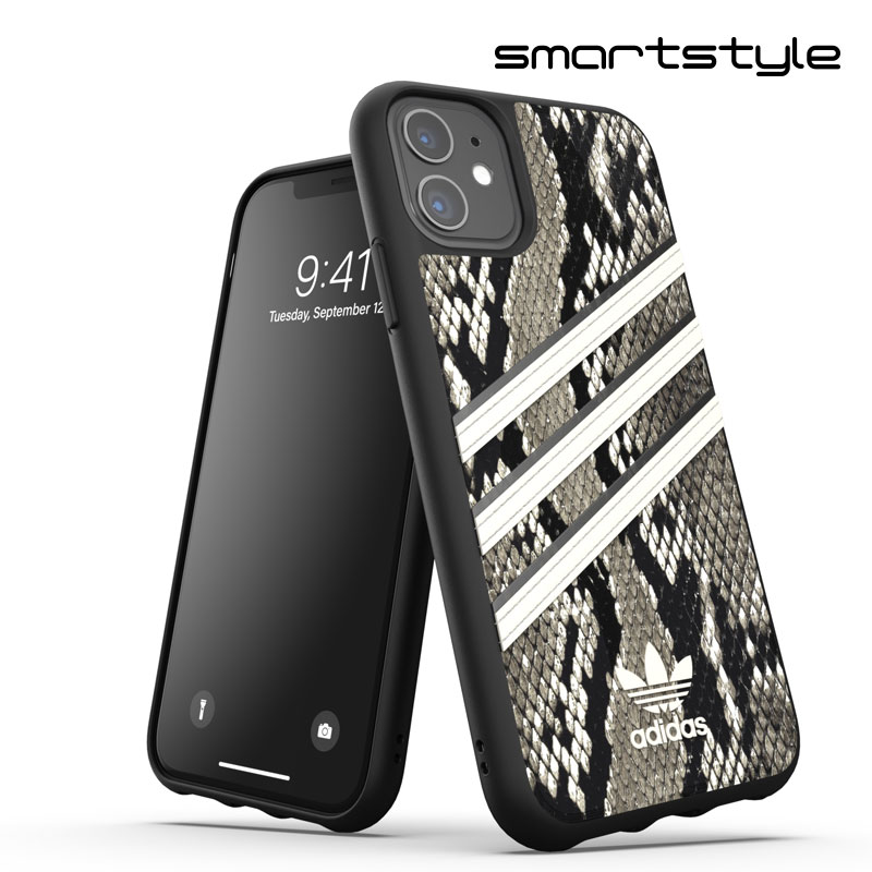 アディダス スマホケース メンズ adidas アディダス スマホケース iPhone 11 ケース アイフォン カバー スマホケース 耐衝撃 TPU SAMBA サンバ Alumina スネークプリント ブラック 黒 ※当店限定1年保証※