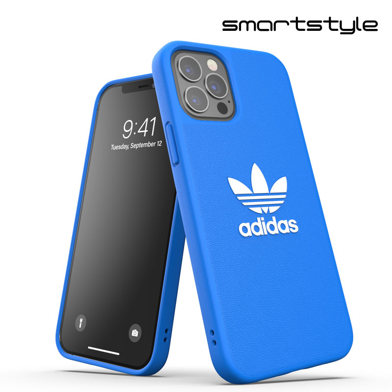 adidas アディダス スマホケース iPhone12 / iPhone12pro ケース アイフォン カバー スマホケース 耐衝撃 TPU BASIC ブルーバード 青