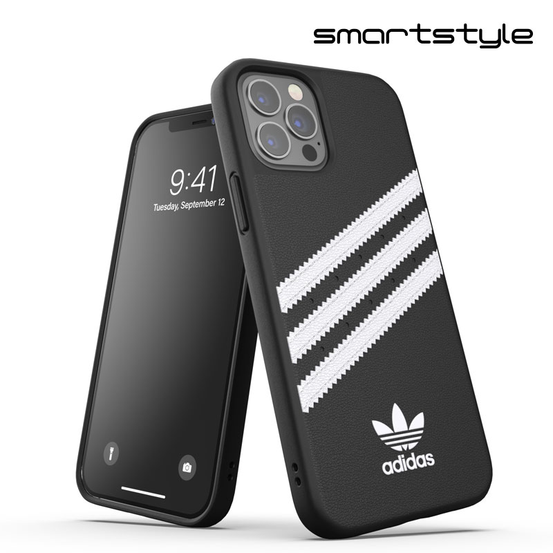 adidas アディダス スマホケース iPhone12 / iPhone12pro ケース アイフォン カバー スマホケース 耐衝撃 TPU SAMBA サンバ ブラック 黒