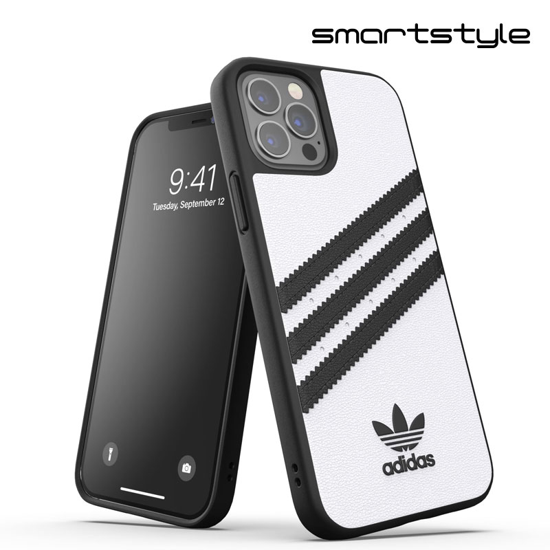 adidas アディダス スマホケース iPhone12 / iPhone12pro ケース アイフォン カバー スマホケース 耐衝撃 TPU SAMBA サンバ ホワイト 白