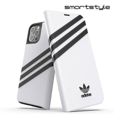 adidas アディダス スマホケース iPhone12 / iPhone12pro 手帳型ケース アイフォン 手帳 ケース カバー スマホケース 耐衝撃 TPU SAMBA サンバ ホワイト 白