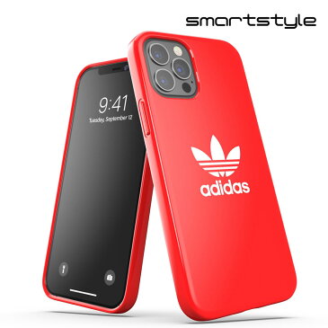 adidas アディダス スマホケース iPhone12 / iPhone12pro ケース アイフォン カバー スマホケース 耐衝撃 TPU 光沢 ロゴ スカーレット 赤