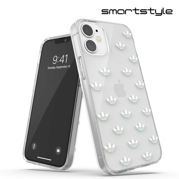 adidas アディダス スマホケース iPhone 12 Mini ケース アイフォン カバー クリアケース 耐衝撃 TPU メタリック クリア x シルバー 透明 ロゴ