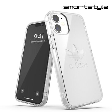 adidas アディダス スマホケース iPhone 12 Mini ケース クリアケース スマホケース アイフォン カバー 耐衝撃 TPU ビッグ・ロゴ クリアカラー 透明