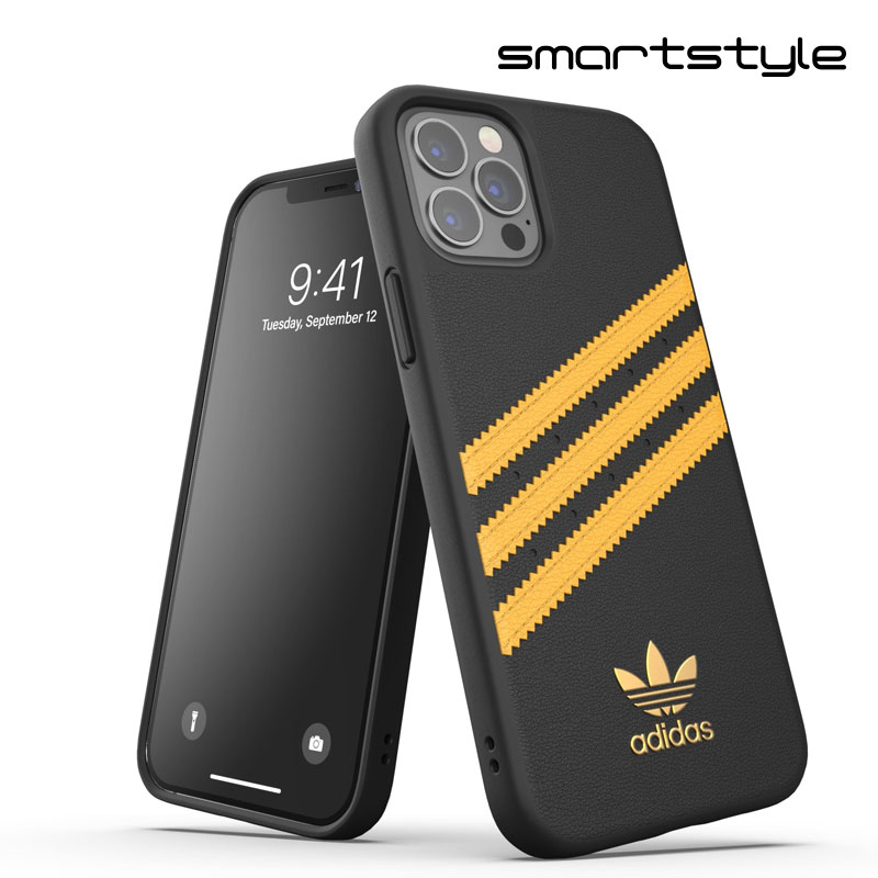 アディダス スマホケース メンズ adidas アディダス スマホケース iPhone12 / iPhone12pro ケース アイフォン カバー スマホケース 耐衝撃 TPU SAMBA サンバ ブラック/ゴールド ※当店限定1年保証※