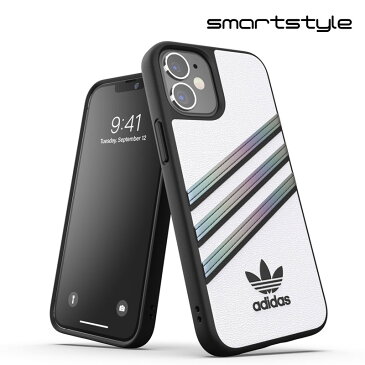 adidas アディダス スマホケース iPhone 12 Mini ケース アイフォン カバー スマホケース 耐衝撃 TPU SAMBA サンバ ブラック x グリッター 黒