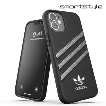 adidas アディダス スマホケース iPhone 12 Mini ケース アイフォン カバー スマホケース 耐衝撃 TPU SAMBA サンバ ホワイト x ホログラム 白