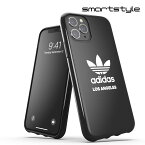 adidas アディダス スマホケース iPhone11Pro ケース アイフォン カバー スマホケース 耐衝撃 TPU 都市シリーズ ロサンゼルス ロゴ ブラック 黒 ※当店限定1年保証※