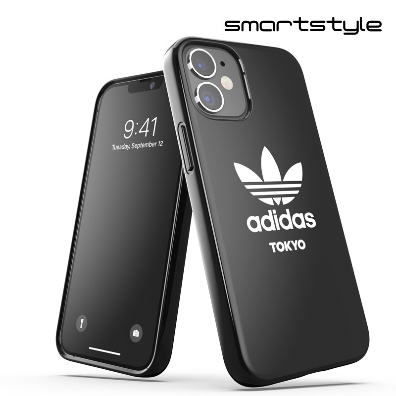 アディダス スマホケース メンズ adidas アディダス スマホケース iPhone 12 Mini ケース アイフォン カバー スマホケース 耐衝撃 TPU 都市シリーズ 東京(トーキョー) ロゴ ブラック 黒 ※当店限定1年保証※