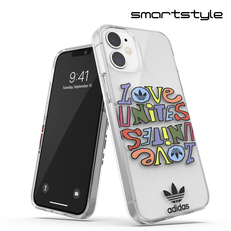 アディダス スマホケース メンズ adidas アディダス スマホケース iPhone 12 Mini ケース アイフォン カバー スマホケース 耐衝撃 TPU PRIDE プライド レインボー プリント 柄 カラフル ※当店限定1年保証※