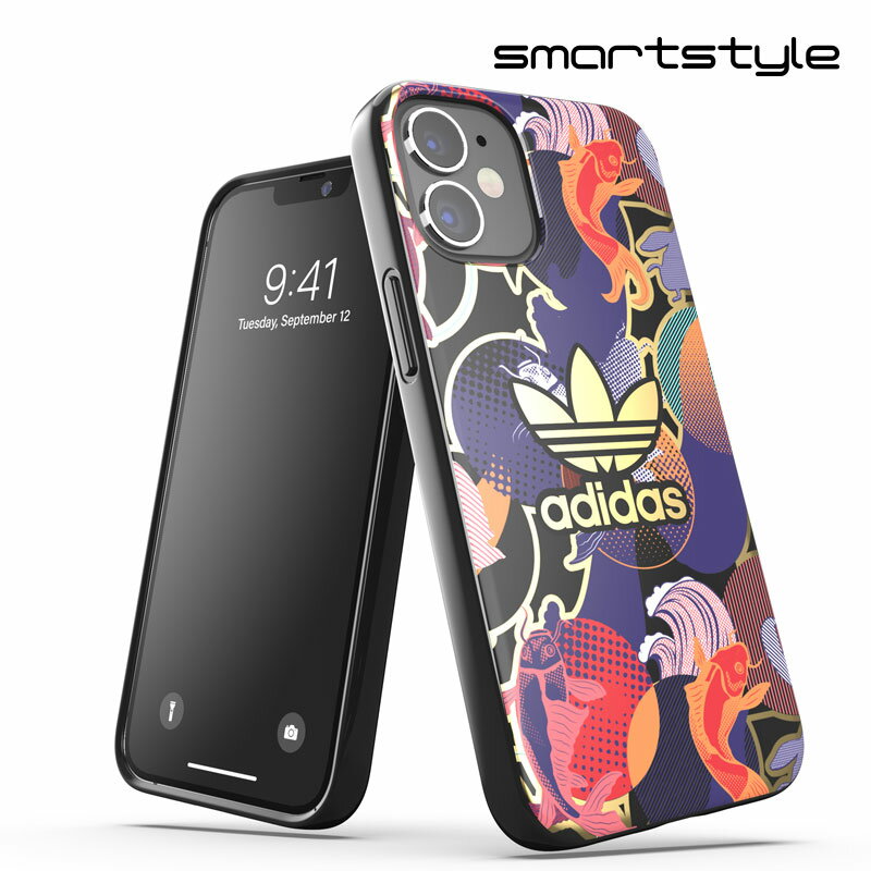 アディダス スマホケース メンズ adidas アディダス スマホケース iPhone 12 Mini ケース スマホケース アイフォン カバー 耐衝撃 TPU CNY チャイニーズニューイヤー 旧正月デザイン グラフィック プリント 柄 カラフル ※当店限定1年保証※