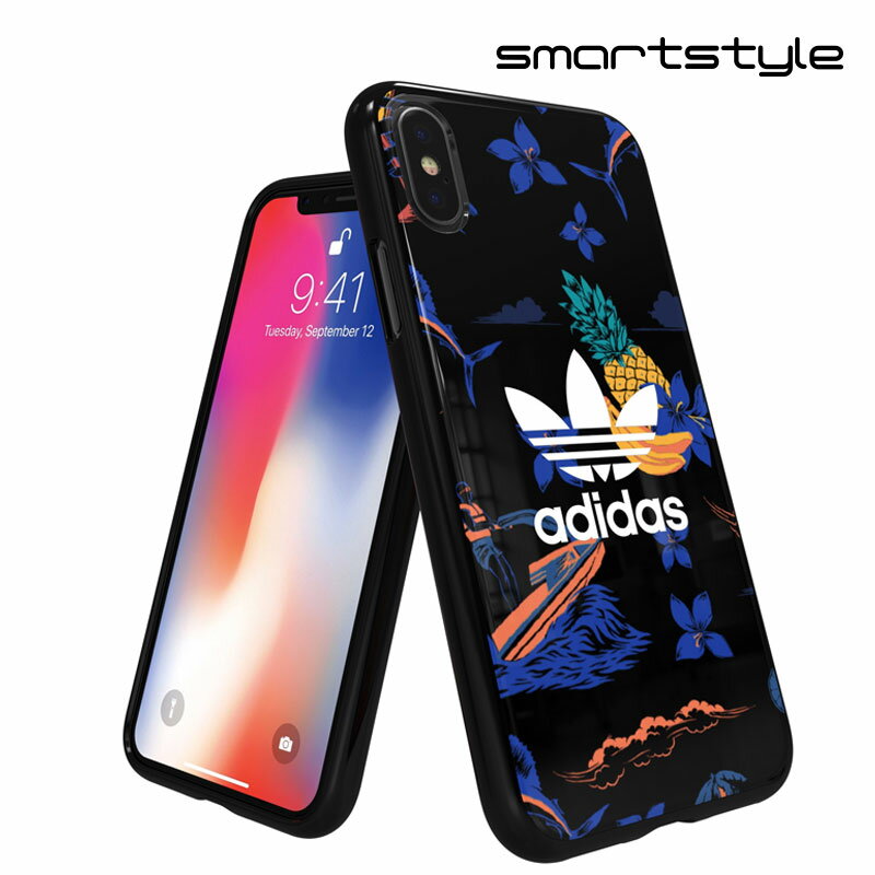 アディダス スマホケース メンズ adidas アディダス スマホケース iPhone X / iPhone XS ケース アイフォン カバー スマホケース 耐衝撃 TPU アイランドシリーズ BEACH ブラック ※当店限定1年保証※