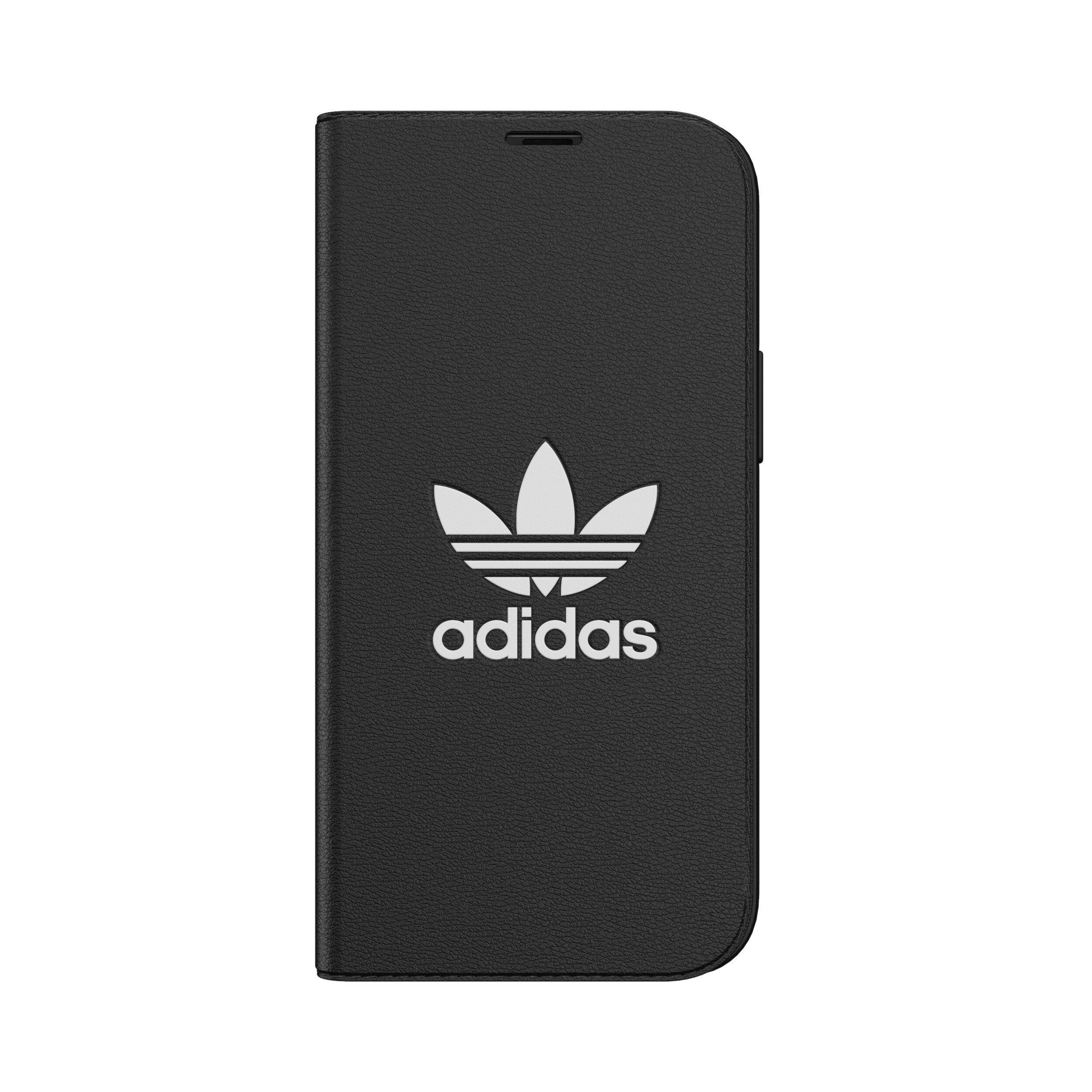 adidas アディダス スマホケース iPhone 12 Mini 手帳型ケース アイフォン 手帳 ケース カバー スマホケース 耐衝撃 TPU BASIC ブラック 黒