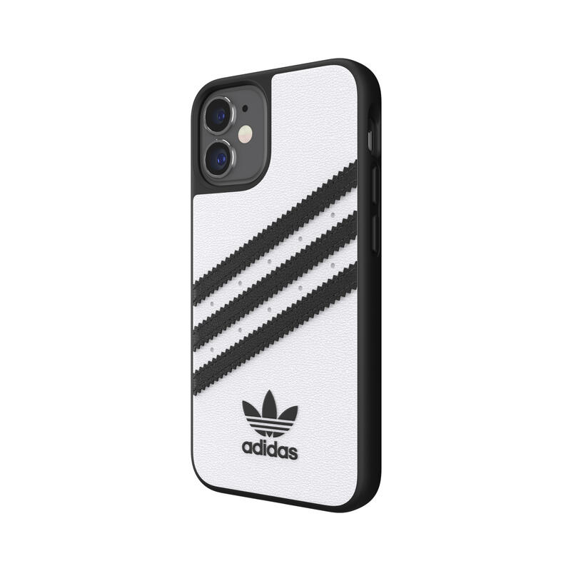 adidas アディダス スマホケース iPhone 12 Mini ケース アイフォン カバー スマホケース 耐衝撃 TPU SAMBA サンバ ホワイト 白