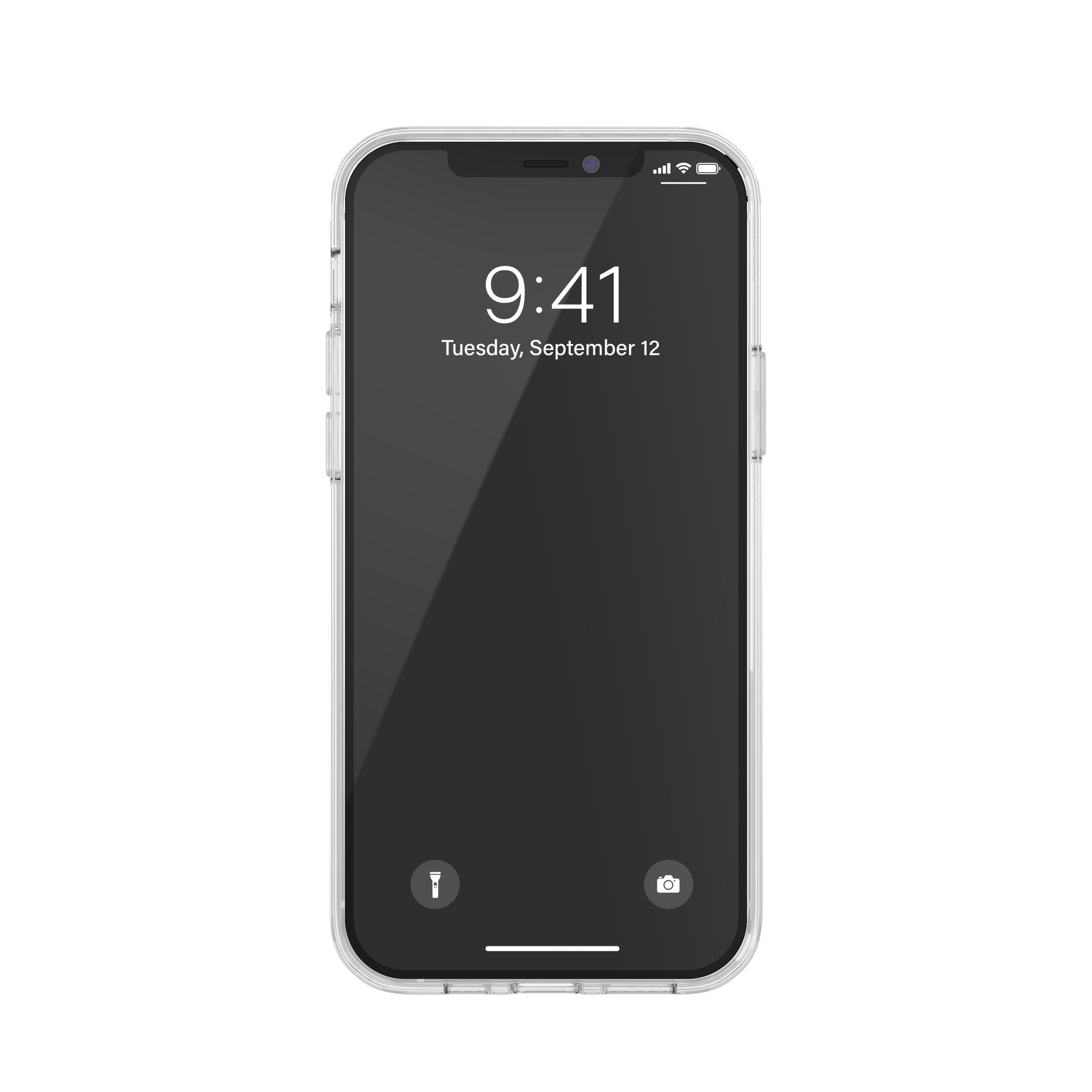 adidas アディダス スマホケース iPhone12 / iPhone12pro ケース アイフォン カバー スマホケース 6.1インチ アディダス メタリック クリア x シルバー 透明 ロゴ