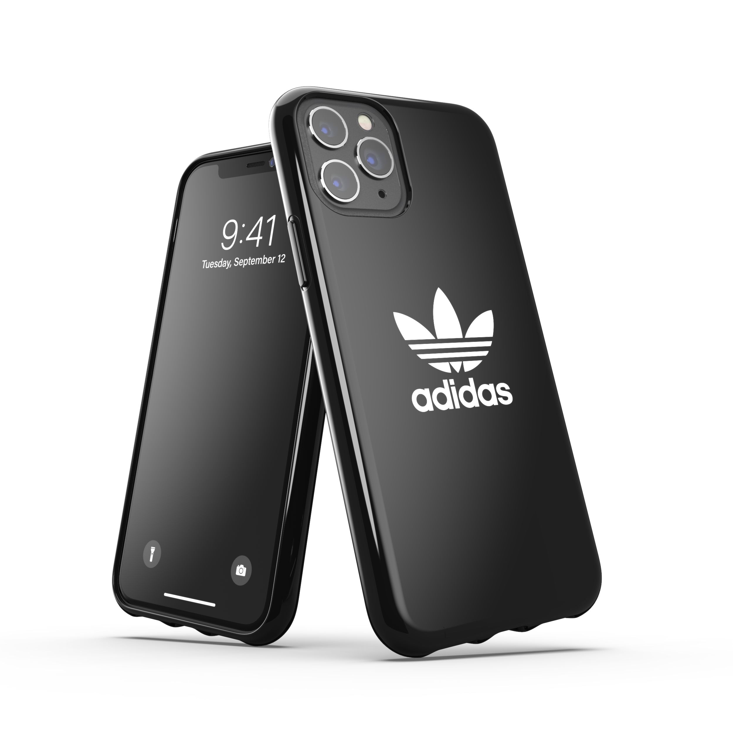 アディダス スマホケース メンズ adidas アディダス スマホケース iPhone11Pro ケース アイフォン カバー スマホケース 耐衝撃 TPU 光沢 ロゴ ブラック 黒 ※当店限定1年保証※