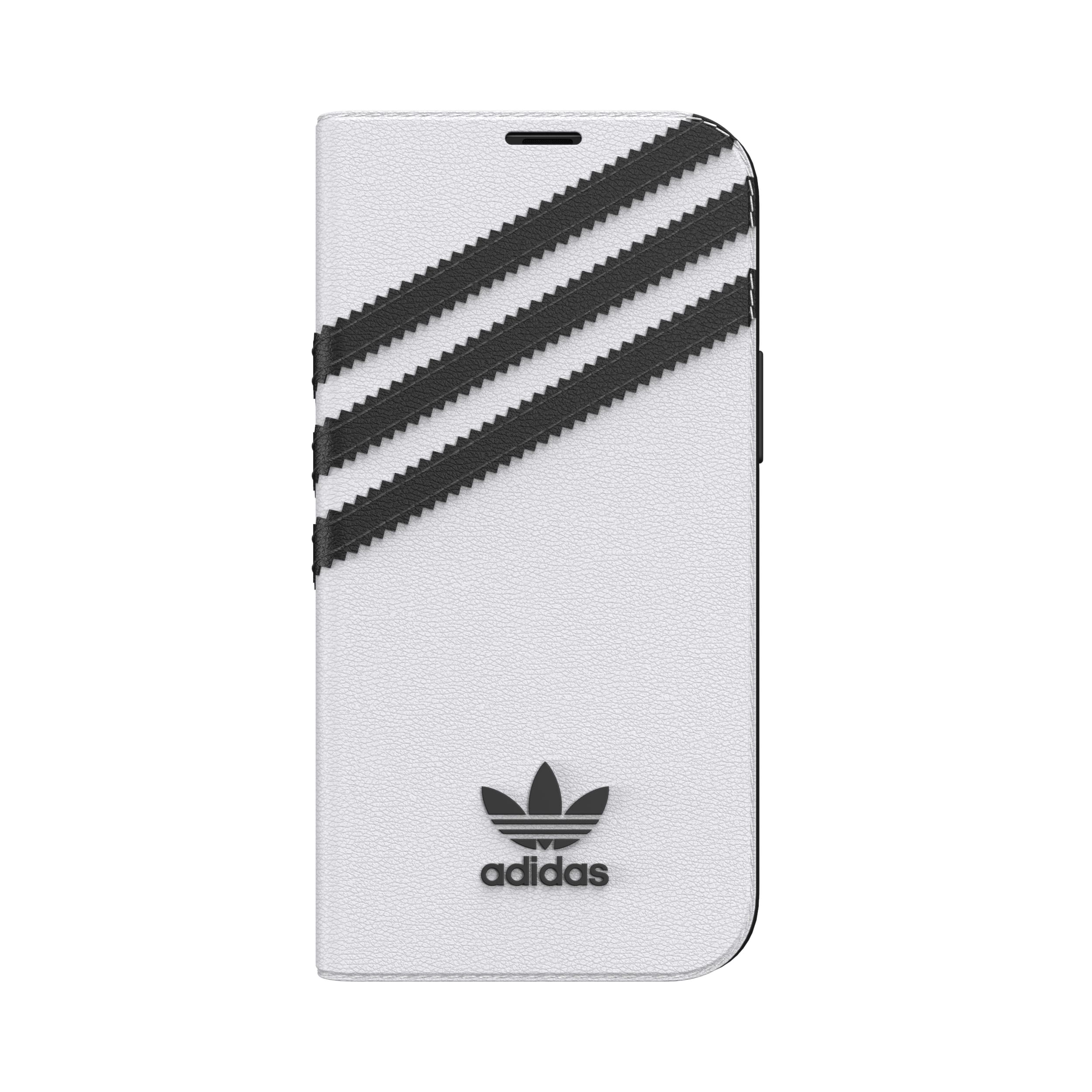 adidas アディダス スマホケース iPhone 12 Mini 手帳型ケース アイフォン 手帳 ケース カバー スマホケース 耐衝撃 TPU SAMBA サンバ ホワイト 白