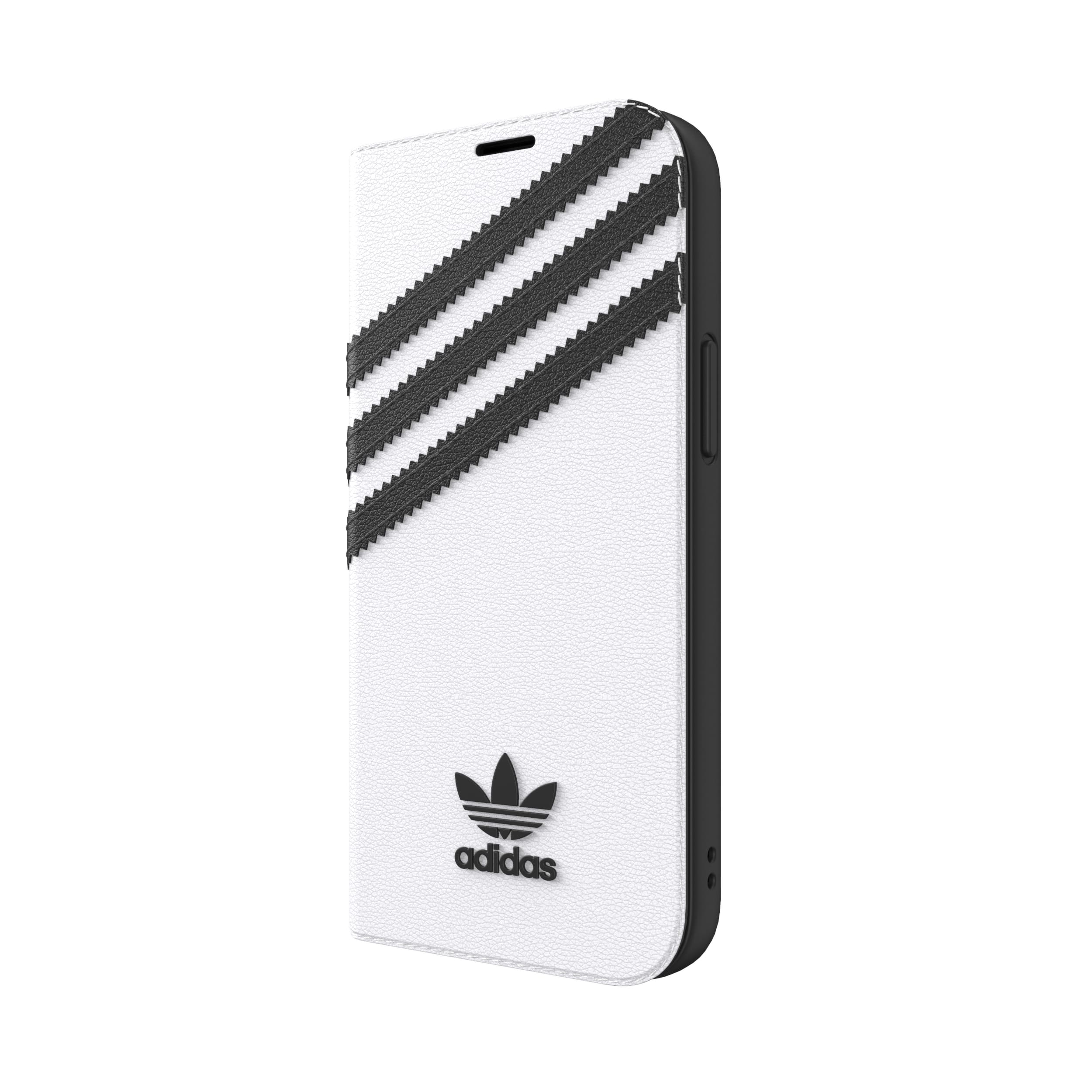 adidas アディダス スマホケース iPhone 12 Mini 手帳型ケース アイフォン 手帳 ケース カバー スマホケース 耐衝撃 TPU SAMBA サンバ ホワイト 白