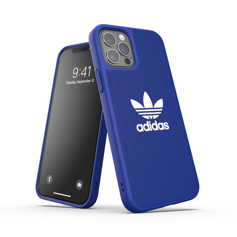 adidas アディダス スマホケース iPhone12 / iPhone12pro ケース アイフォン カバー スマホケース 耐衝撃 TPU adicolor パワーブルー 青 ※当店限定1年保証※