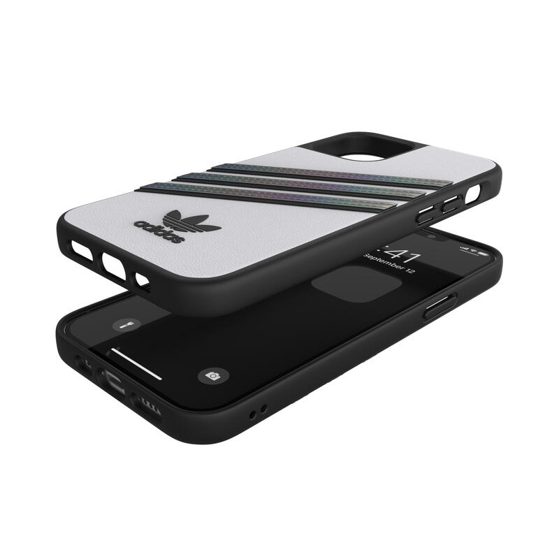 adidas アディダス スマホケース iPhone12 / iPhone12pro ケース アイフォン カバー スマホケース 耐衝撃 TPU SAMBA サンバ ブラック x グリッター