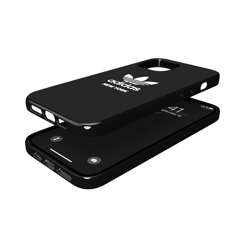 【処分品につき返品不可】adidas アディダス スマホケース iPhone 12 Pro Max ケース アイフォン カバー スマホケース 耐衝撃 TPU 都市シリーズ ニューヨーク ロゴ ブラック 黒 ※当店限定1年保証※