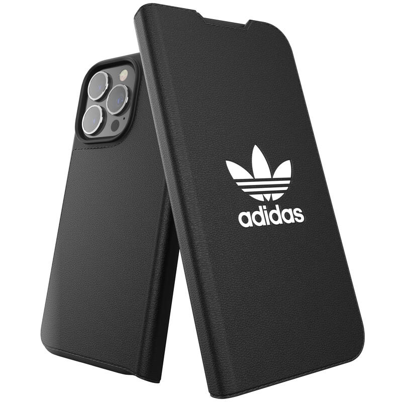 アディダス スマホケース メンズ adidas アディダス スマホケース iPhone13 Pro 手帳型ケース アイフォン 手帳 ケース カバー スマホケース 耐衝撃 TPU BASIC ブラック 黒 ※当店限定1年保証※