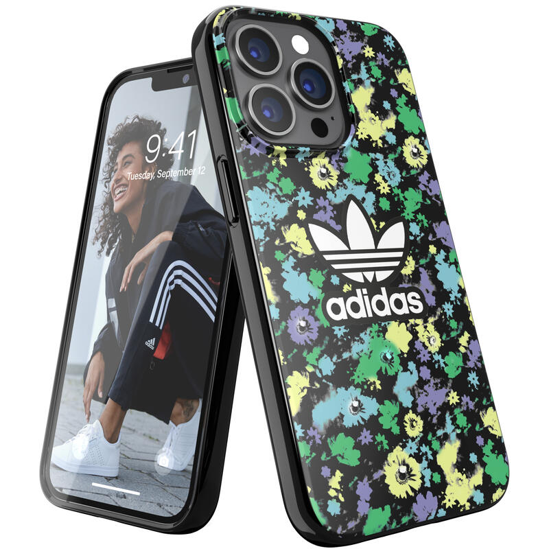 adidas アディダス スマホケース iPhone13 Pro アイフォン カバー スマホケース フローラル ※当店限定1年保証※