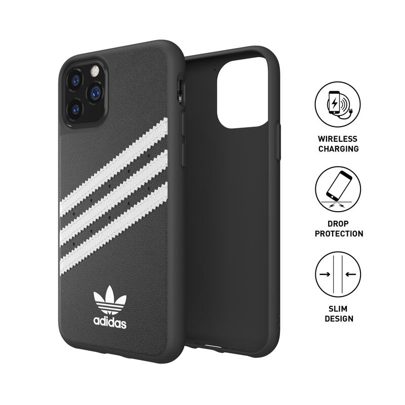 adidas アディダス スマホケース iPhone 11 Pro ケース アイフォン カバー スマホケース 耐衝撃 TPU SAMBA サンバ ブラック 黒