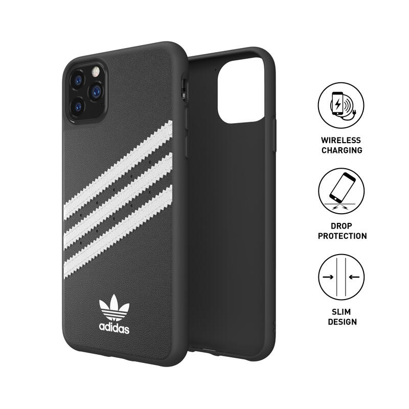 【※返品不可※アディダス在庫処分品】 adidas アディダス スマホケース iPhone 11 Pro Max ケース スマホケース 耐衝撃 TPU SAMBA サンバ ブラック 黒