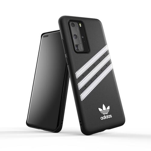 adidas アディダス Huawei P40 Pro ケース android カバー スマホケース 耐衝撃 TPU SAMBA ブラック/ホワイト 当店限定1年保証 