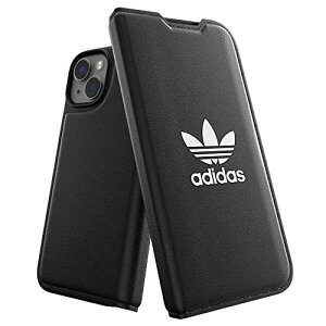 [ 送料無料 ] adidas アディダス スマホケース iPhone 14 手帳型ケース アイフォン 手帳 ケース カバー スマホケース 耐衝撃 TPU BASIC ブラック 黒 おしゃれ かわいい ブランド 人気 アイフォンケース スマホカバー アイフォンカバー iphoneケース iphoneカバー