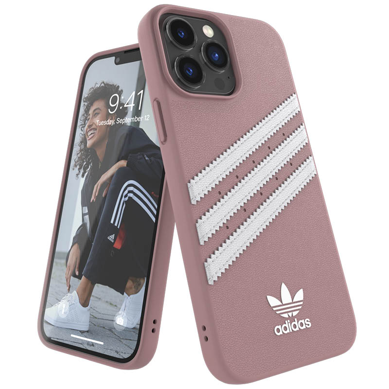 【送料無料】adidas アディダス スマホケース iPhone 13 Pro Max ケース アイフォン カバー スマホケース 耐衝撃 TPU SAMBA サンバ［ダストピンク］ 人気 メンズ レディース プレゼント ギフト ※当店限定1年保証※